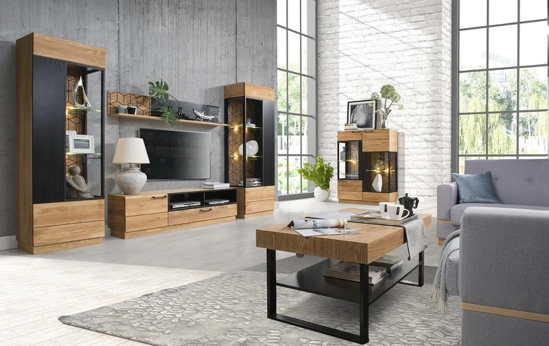 Vitrine aus Eichenholz MOZAIK 10 | LoftStory