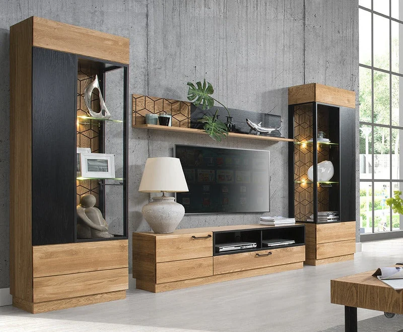 TV-Möbel aus Eichenholz MOZAIK 25 | LoftStory