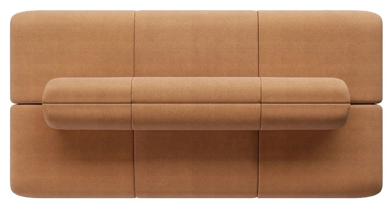Casa Padrino Luxus Sofa Braun 360 x 180 x H. 72 cm - Modulares 6 Teiliges Hotel Sofa - Wohnzimmer Sofa - Wohnzimmer Möbel - Hotel Möbel - Luxus Möbel