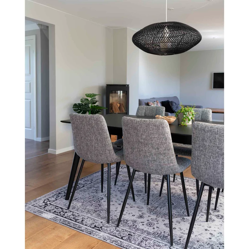 Moderner Stuhl LEIRIA (2er Set) grau