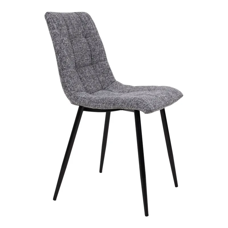 Moderner Stuhl LEIRIA (2er Set) grau