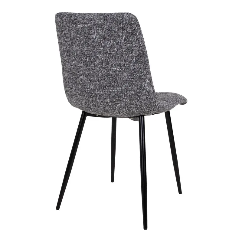 Moderner Stuhl LEIRIA (2er Set) grau