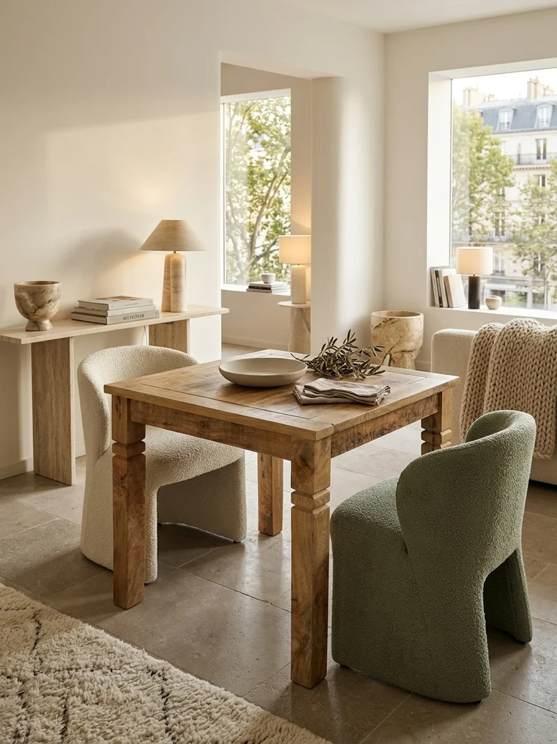 Esstisch Massivholz Quadratisch Landhausstil
