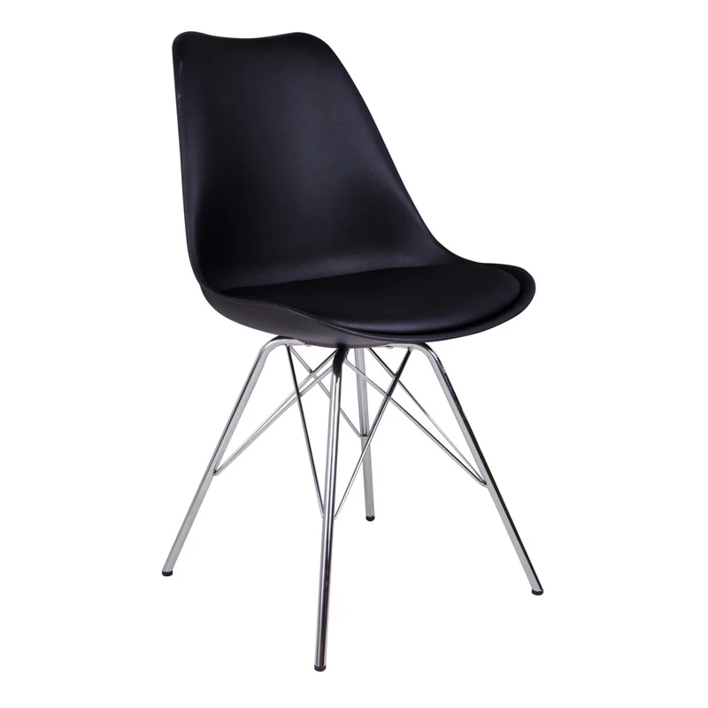Klassiker Stuhl SCANDINAVIA (2er Set) schwarz