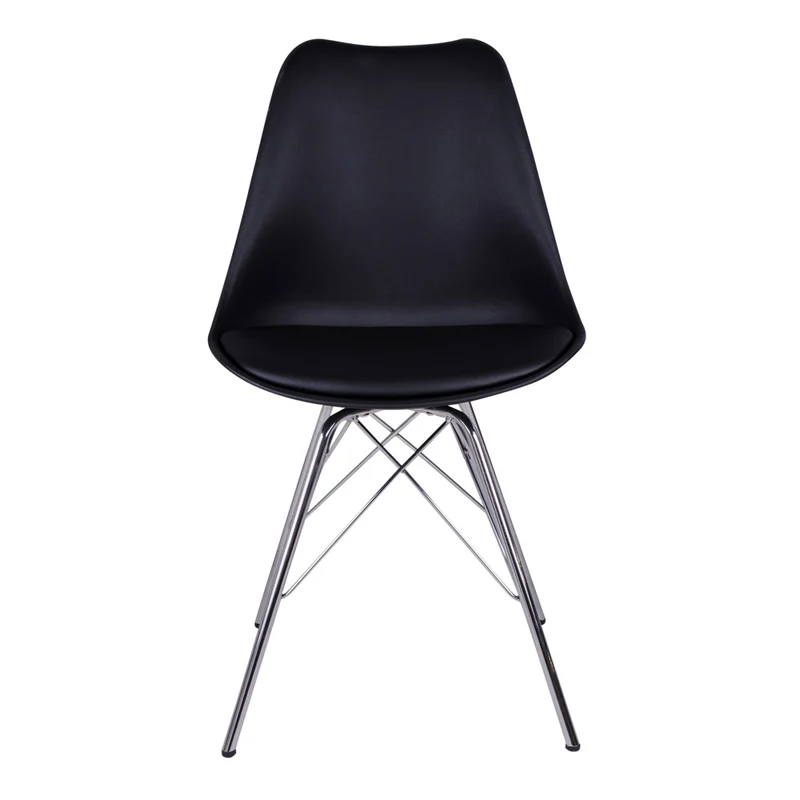 Klassiker Stuhl SCANDINAVIA (2er Set) schwarz