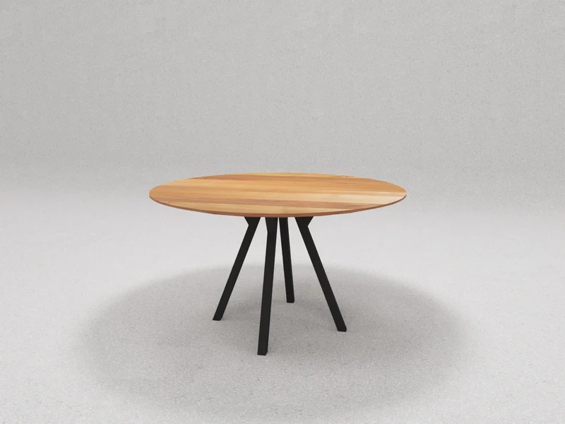 Tisch Panyo - Skulptur aus Holz und Stahl