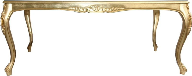 Casa Padrino Luxus Barock Esszimmer Set Bordeauxrot / Gold - 1 Esstisch mit Glasplatte und 6 Stühle - Barock Esszimmermöbel - Made in Italy - Luxury Collection