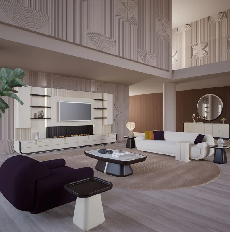 Casa Padrino Luxus Sideboard Creme / Schwarz / Beige 260 x 60 x H. 75 cm - Massivholz Schrank mit 6 Türen - Esszimmer Möbel - Luxus Möbel - Luxus Einrichtung