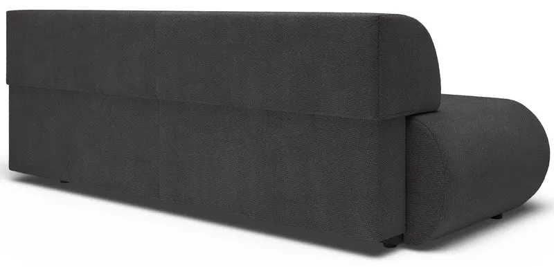 Dreisitziges ausklappbares Sofa Armone in Graphit Chenille