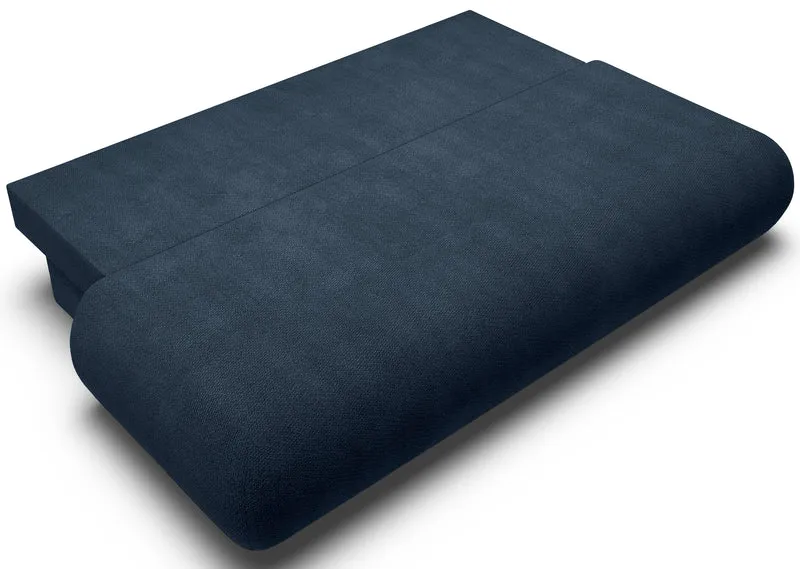 Dreisitziges, ausklappbares Sofa Armone in Marineblau aus Chenille