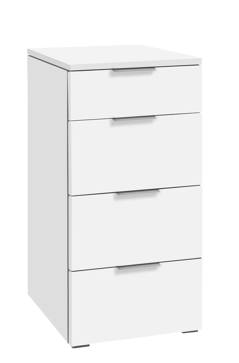 Hasena Kommode Quatro Weiß mit 4 Schubladen, Selezione Systemmöbel