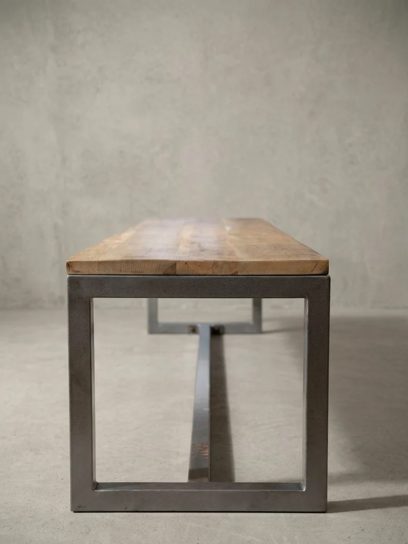 Sitzbank – Mango Massivholz/Metall, Vintage