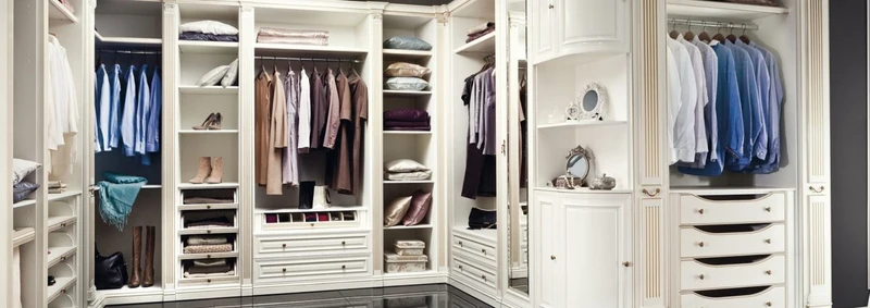 Casa Padrino Luxus Barock Kleiderschrank Weiß / Gold - Offener begehbarer Massivholz Kleiderschrank - Edle Schlafzimmer Schrankwand - Hotel Möbel - Schlafzimmer Möbel - Luxus Qualität