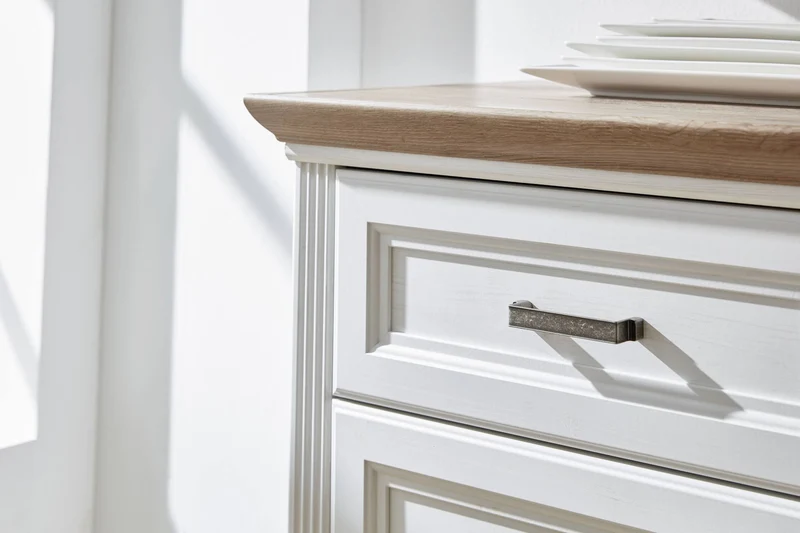 Sideboard Kommode JASMIN Pinie weiß Nachbildung