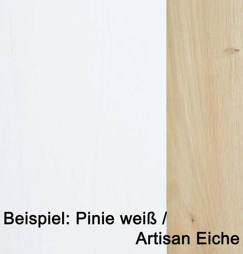 Sideboard Kommode JASMIN Pinie weiß Nachbildung