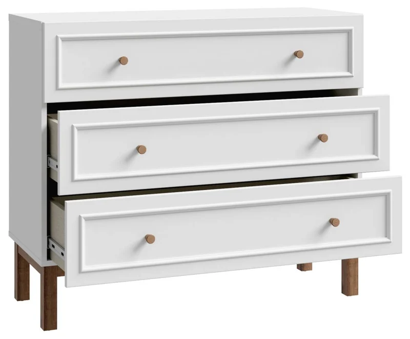 Schubladenkommode PENKRIDGE 3 Schubladen, Optik: Secret Grey von Forte