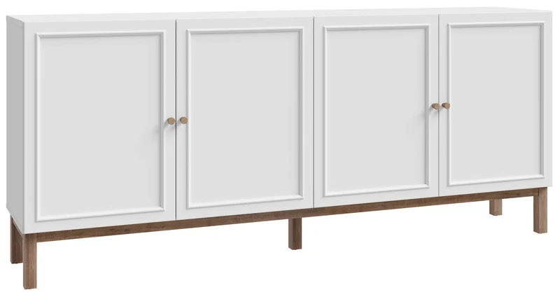 Sideboard PENKRIDGE mit 4 Türen, Secret Grey im modernen Landhausstil