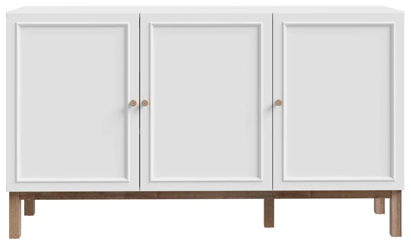 Sideboard PENKRIDGE mit 3 Türen, Secret Grey im modernen Landhausstil