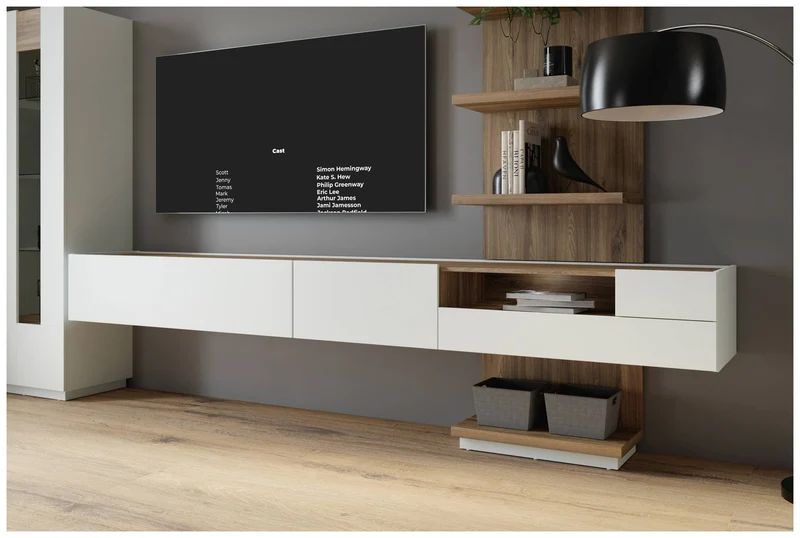 Regalelement LEWISVILLE B02 mit Ablage Optik: Valencia Oak