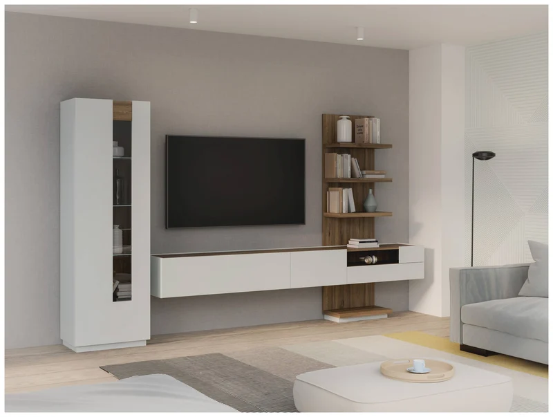 Wandboard LEWISVILLE B01 mit Ablagen Optik: Valencia Oak