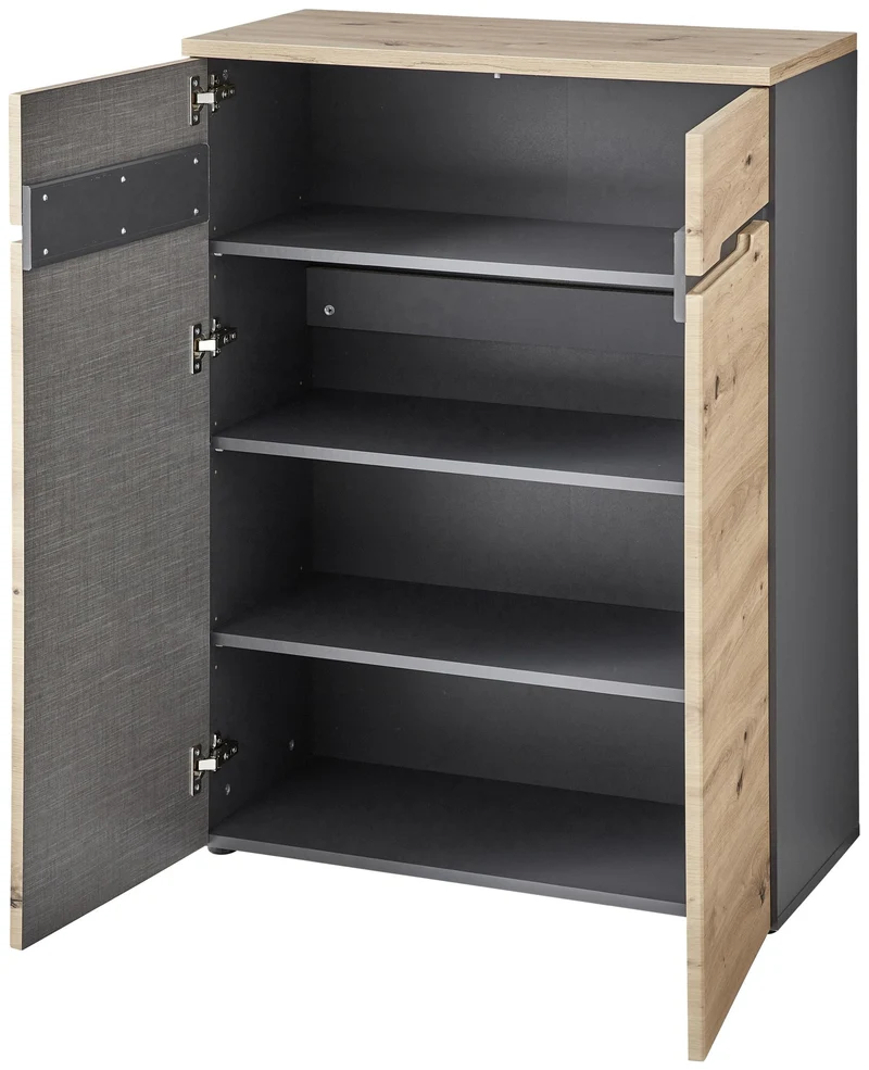 Kommode MEMPHIS 2-türig Artisan Eiche Graphit Nachbildung