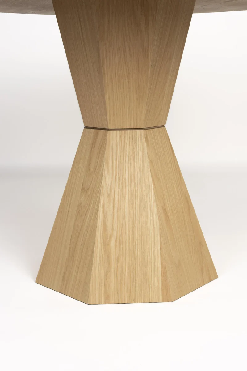 Tisch Esstisch LOTUS Rund Ø 120 cm von Zuiver Eiche furniert
