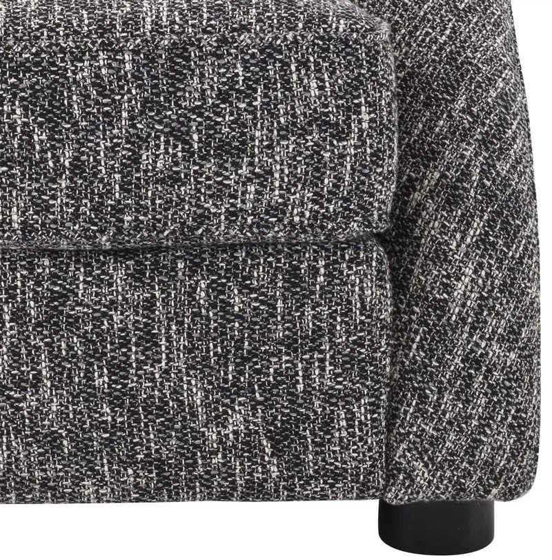 Casa Padrino Luxus Sessel Schwarz / Schwarz 88 x 80 x H. 65 cm - Wohnzimmer Sessel - Luxus Wohnzimmer Möbel