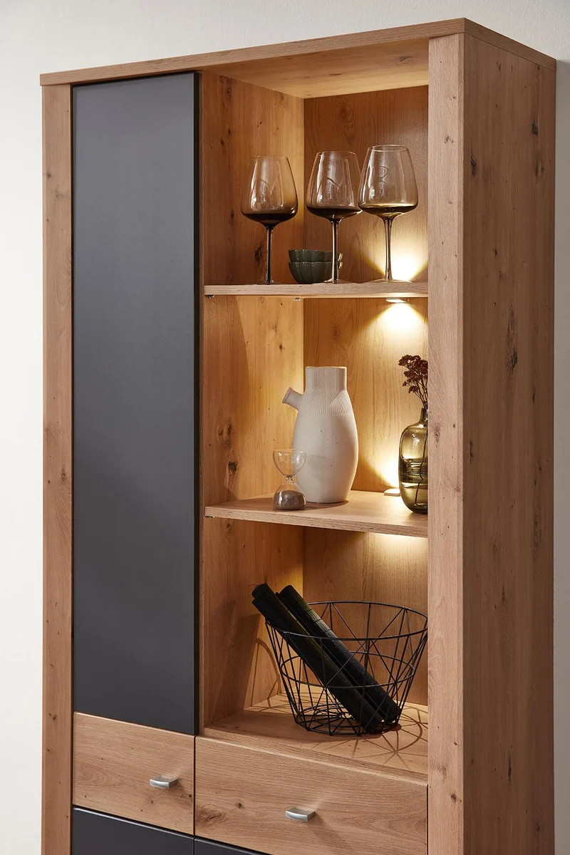 Regal Stauraumelement PABLO Artisan Eiche - Graphit