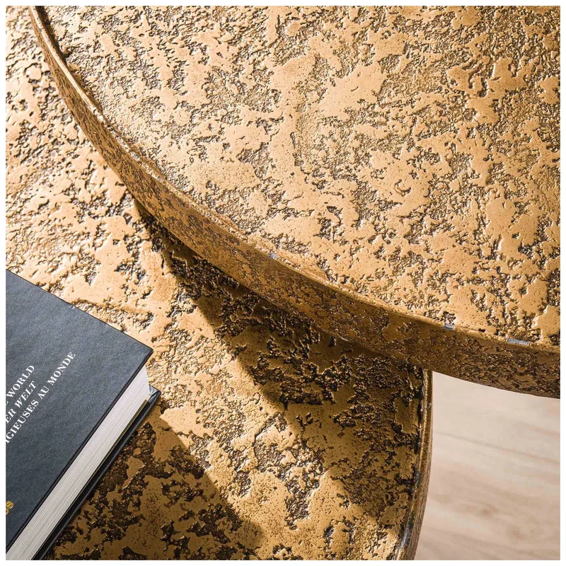 Beistelltisch ZAND Bronze Antik 2-Satz-Tisch Metall sandgestrahlt