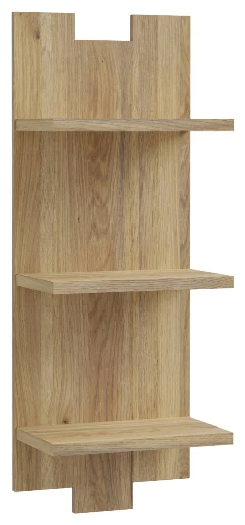 Wandboard RANFLURY mit 3 Ablagen Optik: Mauvella Eiche