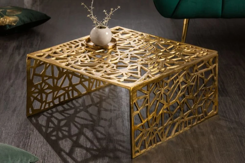 Design Couchtisch RIAS Aluminium ca.60cm gold