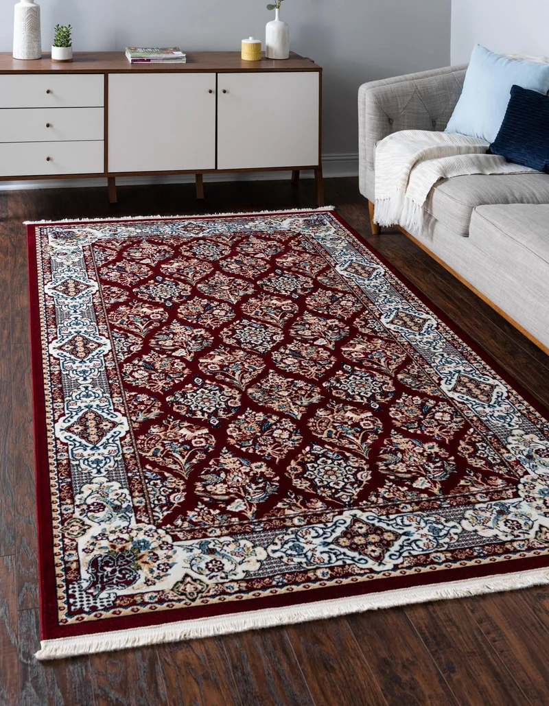 Teppich "Almas" Rechteckig Dunkelrot 150x245 cm