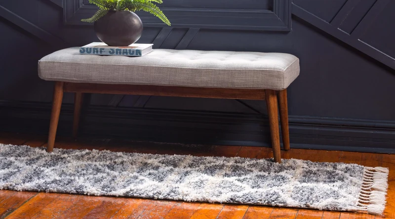 Teppich "Top Shag" Läufer Grau 80x250 cm