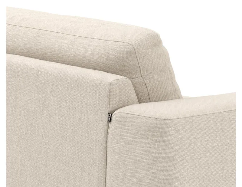 Casa Padrino Luxus Sofa Naturfarbig 223 x 93 x H. 80 cm - Luxus Wonzimmer Möbel
