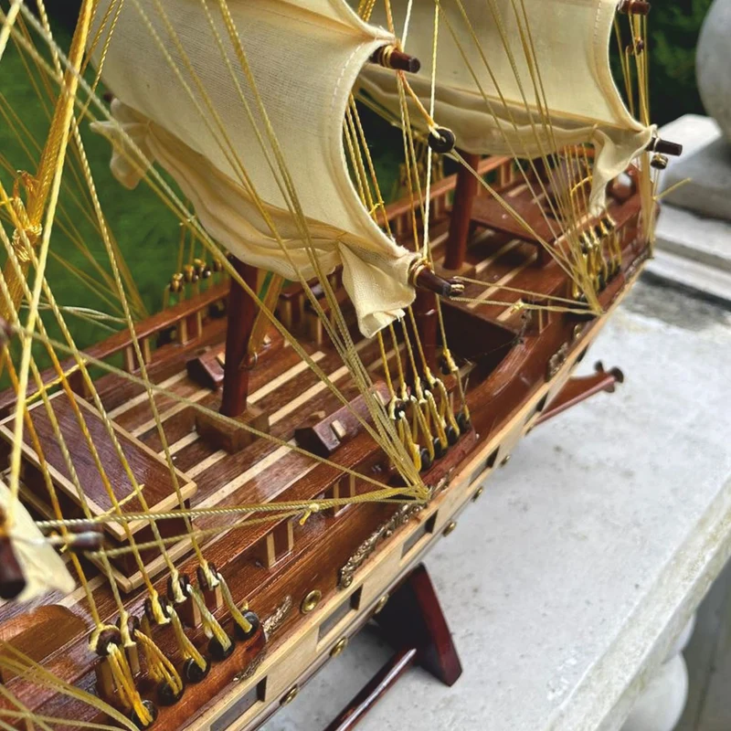 Casa Padrino Deko Segelschiff France II 74 cm - Handgefertigtes Modellschiff