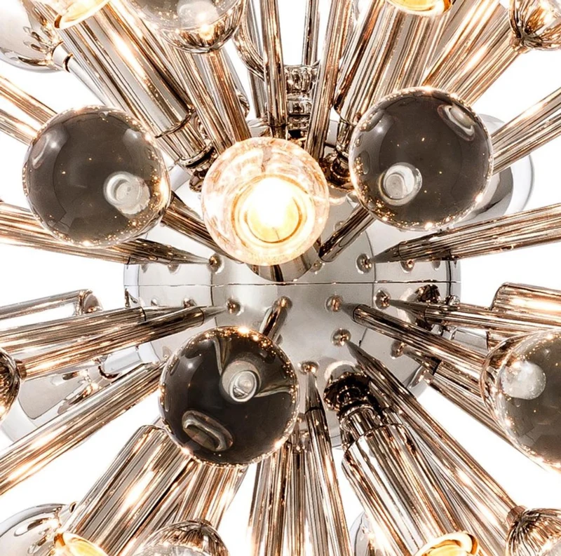 Casa Padrino Luxus Kronleuchter Silber Durchmesser 50 cm - Luxus Hotel Kollektion