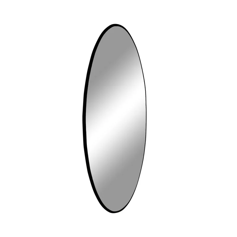Moderner Spiegel ORLON schwarzer Metall-Rahmen Ø40 cm