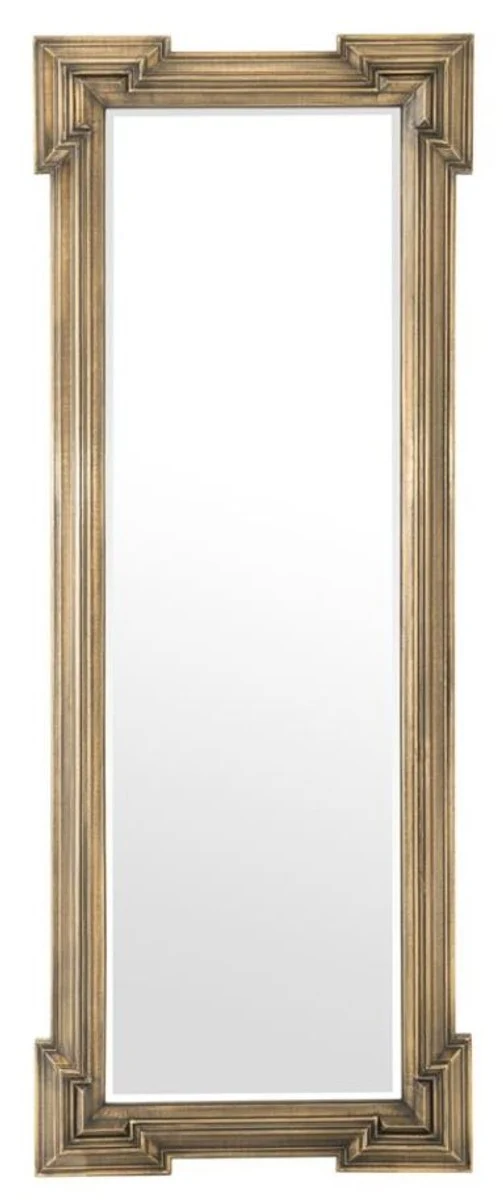 Casa Padrino Luxus Spiegel Antik Messing 85 x H. 220 cm - Designer Wandspiegel