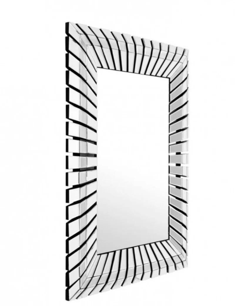 Casa Padrino Designer Luxus Wandspiegel aus Spiegelglas 90 x 120 cm - Exklusiver Hotel Spiegel