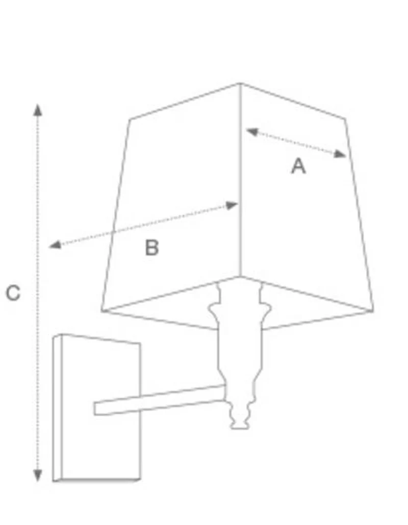 Casa Padrino Luxus Wandleuchte Messing - Wandlampe im edlen Design - 11,5 x 16 x 38 cm