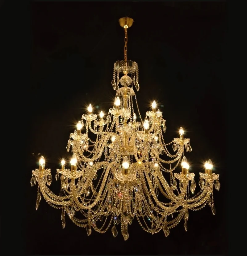 Casa Padrino Luxus Barock Kristall Kronleuchter Gold Ø 150 x H. 140 cm - Prunkvolle Messing Kronleuchter mit böhmischem Kristallglas - Barock Möbel - Edel & Prunkvoll