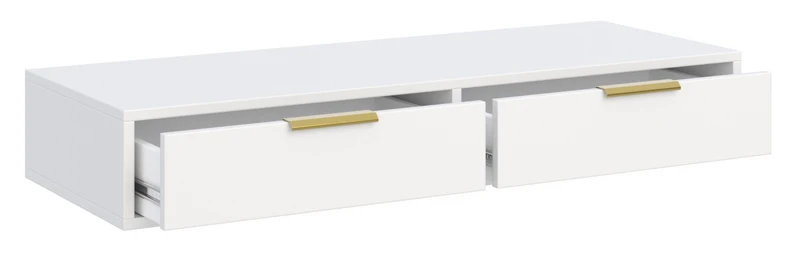 Frisiertisch Vena mit zwei Schubladen, 110 cm, weiß