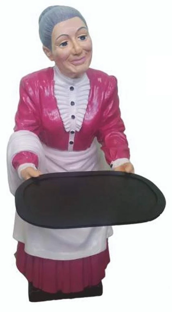 Casa Padrino Luxus XXL Deko Figur Butlerin H. 90 cm