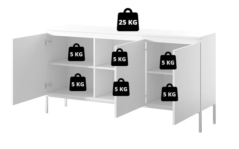Drehtürenschrank Bemmi 150 cm Dunkelgrün