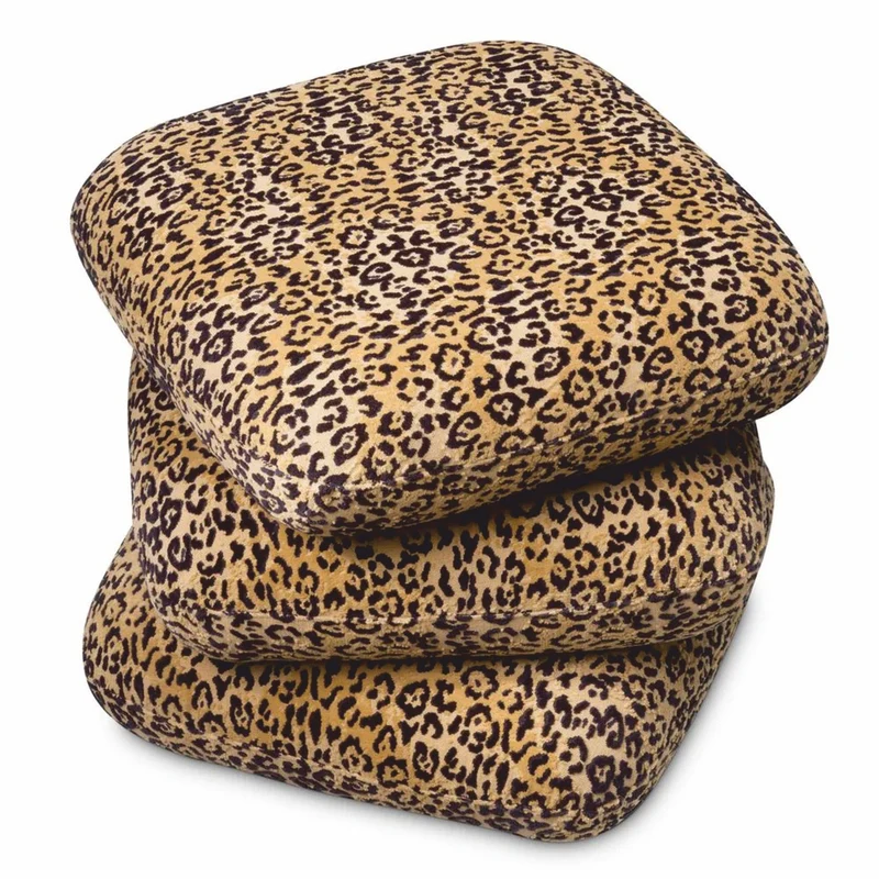 Casa Padrino Luxus Drehhocker Leopard H. 55 cm - Luxus Hotel Möbel