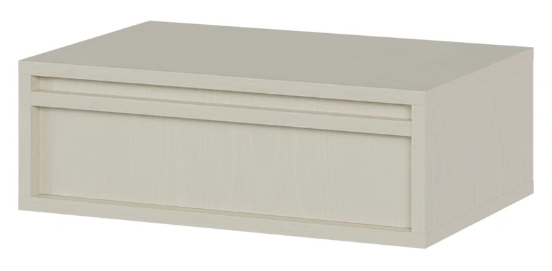 Hängender Nachttisch Evo mit Schublade 50 cm Sandbeige