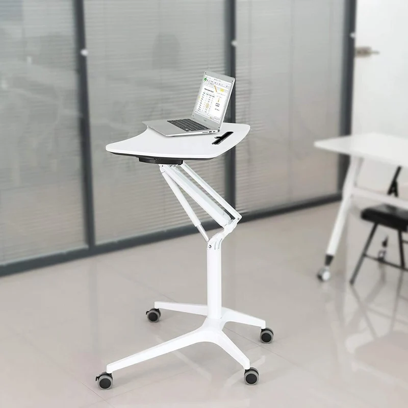 Pneumatische einbeinige Sitz-Steh-Schreibtisch höhenverstellbare Workstation