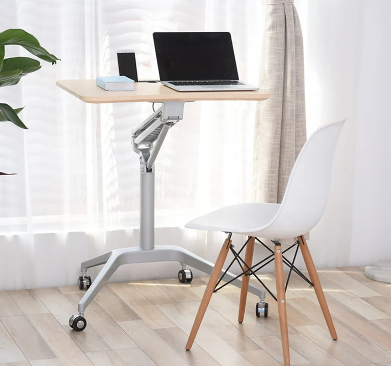 Pneumatische einbeinige Sitz-Steh-Schreibtisch höhenverstellbare Workstation