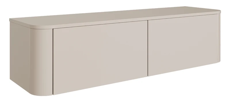 Hängend-stehender TV-Schrank Luvio 140 cm Kaschmir