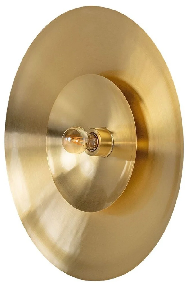 Casa Padrino Luxus Wandleuchte Ø 60 cm - Runde Messing Wandlampe - Hotel & Restaurant Wandleuchte - Luxus Qualität